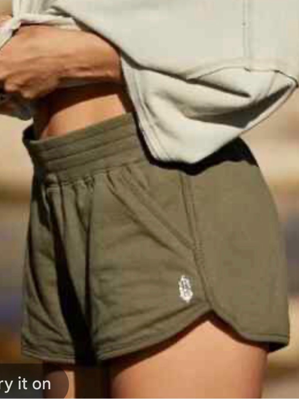 Free People Movement GET SET Shorts Olive Green size xs